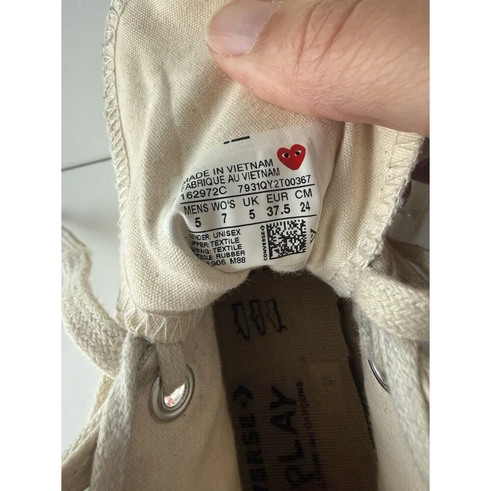 Converse Chuck Taylor Comme des Garcons PLAY High Top Multi-Heart White Men’s 5